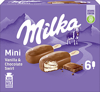 Milka 6 Mini Stieleis