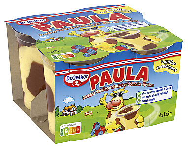 Dr. Oetker Paula Vanille Pudding mit Schokoflecken