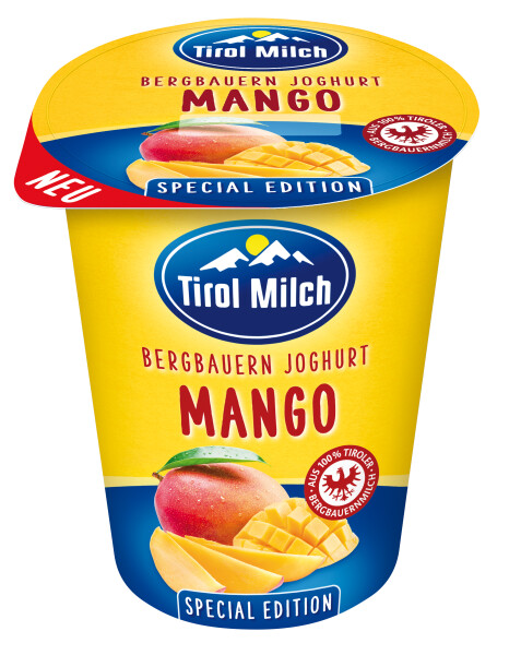 Tirol Milch Bergbauern Fruchtjoghurt Mango