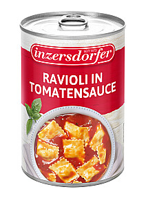 Inzersdorfer Ravioli in Tomatensauce