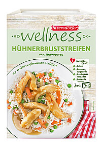 Inzersdorfer Wellness Hühnerbruststreifen mit Gemüsereis