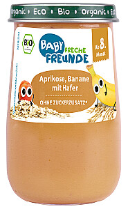 Freche Freunde Bio Gläschen Aprikose, Banane mit Hafer