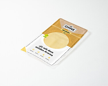 Die OHNE Vegane Almscheiben Art Gouda