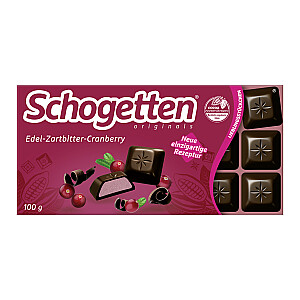 Schogetten Edel Zartbitter Cranberry