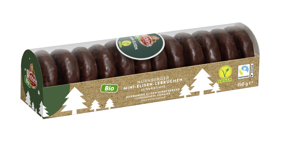 Wicklein Bio Mini-Elisen-Lebkuchen schokoliert