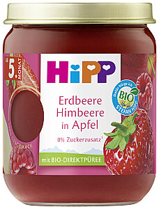 Hipp Erdbeere Himbeere in Apfel