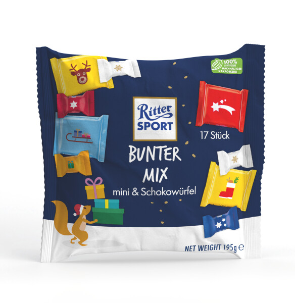 Ritter Sport Beutel Bunter-Mix Weihnachten