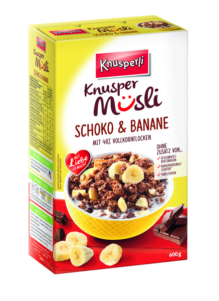 Knusperli Schoko & Banane Knuspermüsli