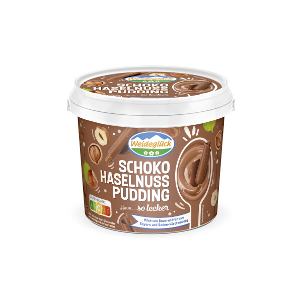 Weideglück Pudding Schoko Haselnuss
