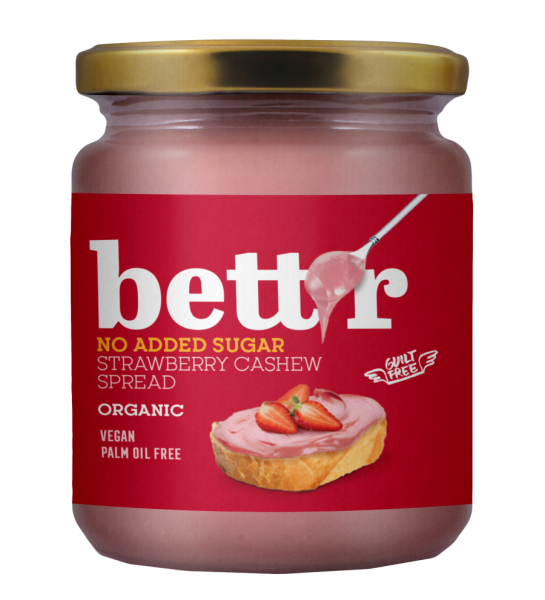 bett'r Erdbeer Aufstrich ohne Zuckerzusatz