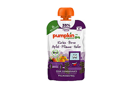 Pumpkin Organics Quetschie Kürbis, Birne, Apfel & Pflaume