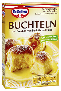 Dr. Oetker Buchteln Backmischung mit Bourbon-Vanille-Soße