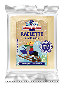 Erlebnis Sennerei Zillertal Raclette Portion aus Heumilch