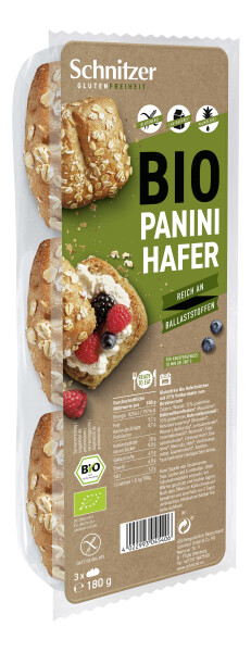 Schnitzer Glutenfreiheit Bio Panini Hafer